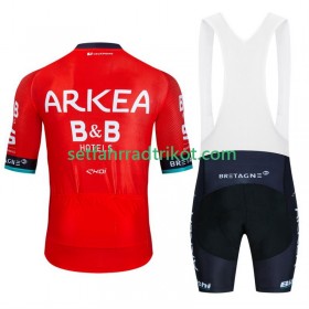 Arkea Bb Hotels Fahrradbekleidung Radtrikot Kurzarm + Trägershorts 2024